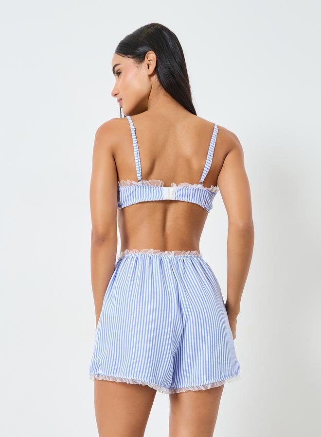 ستايلي مجموعة من صدرية بالكونيت وشورت بوكسر - Image 5